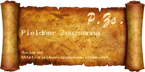 Pieldner Zsuzsanna névjegykártya